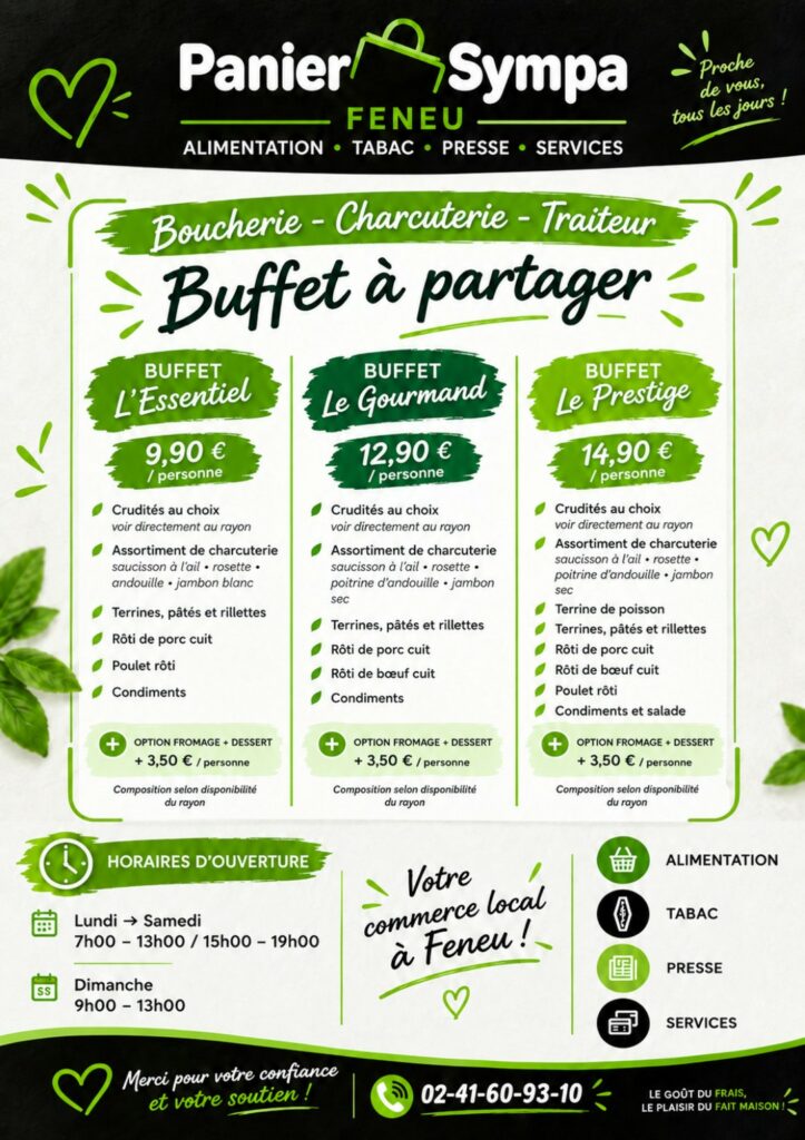buffet a partager feneu 1000016386
